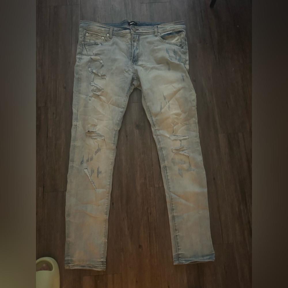 Men’s skinny jeans flared